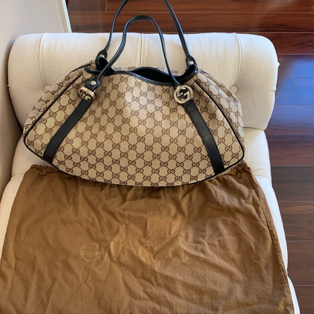 Gucci Canvas Hobo